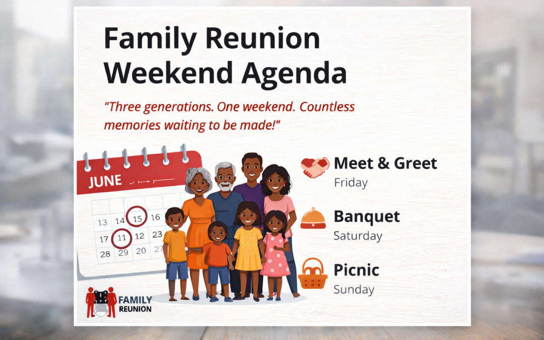 Family Reunion Weekend Agenda